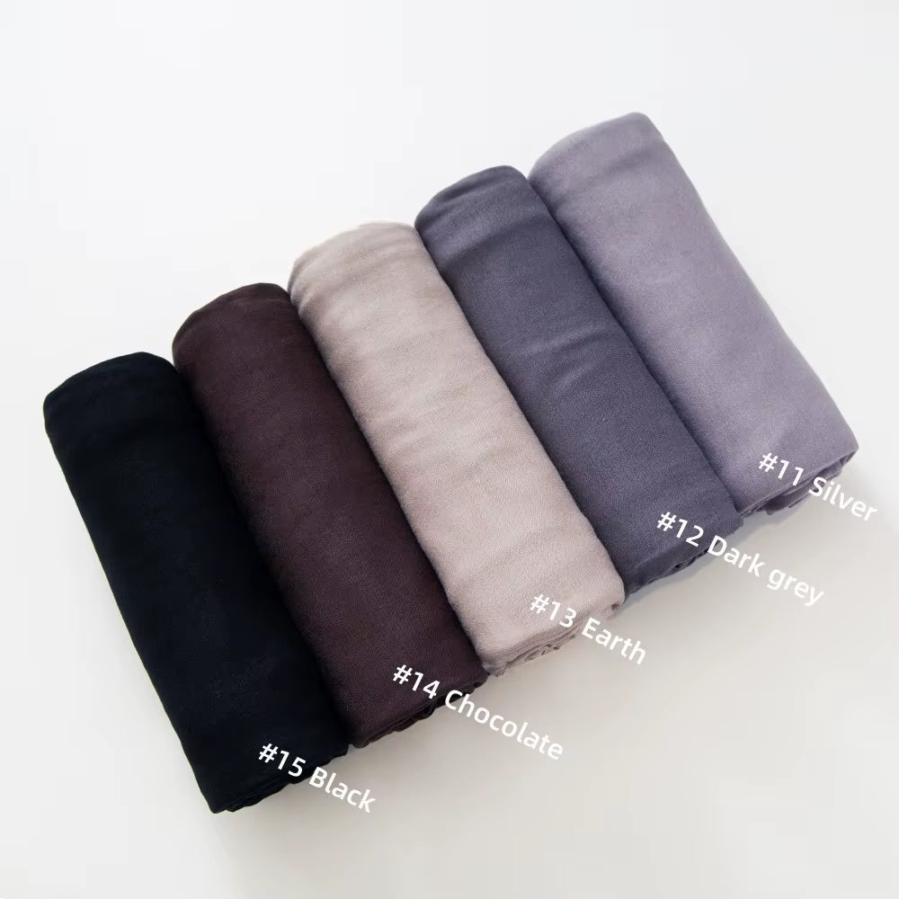 29Colors Cheap Jersey Hijab Scarf Solid Muslim Long Scarves Turban Shawl Elastic Cotton Arab Headscarf Head Wraps Saudi Hijabs